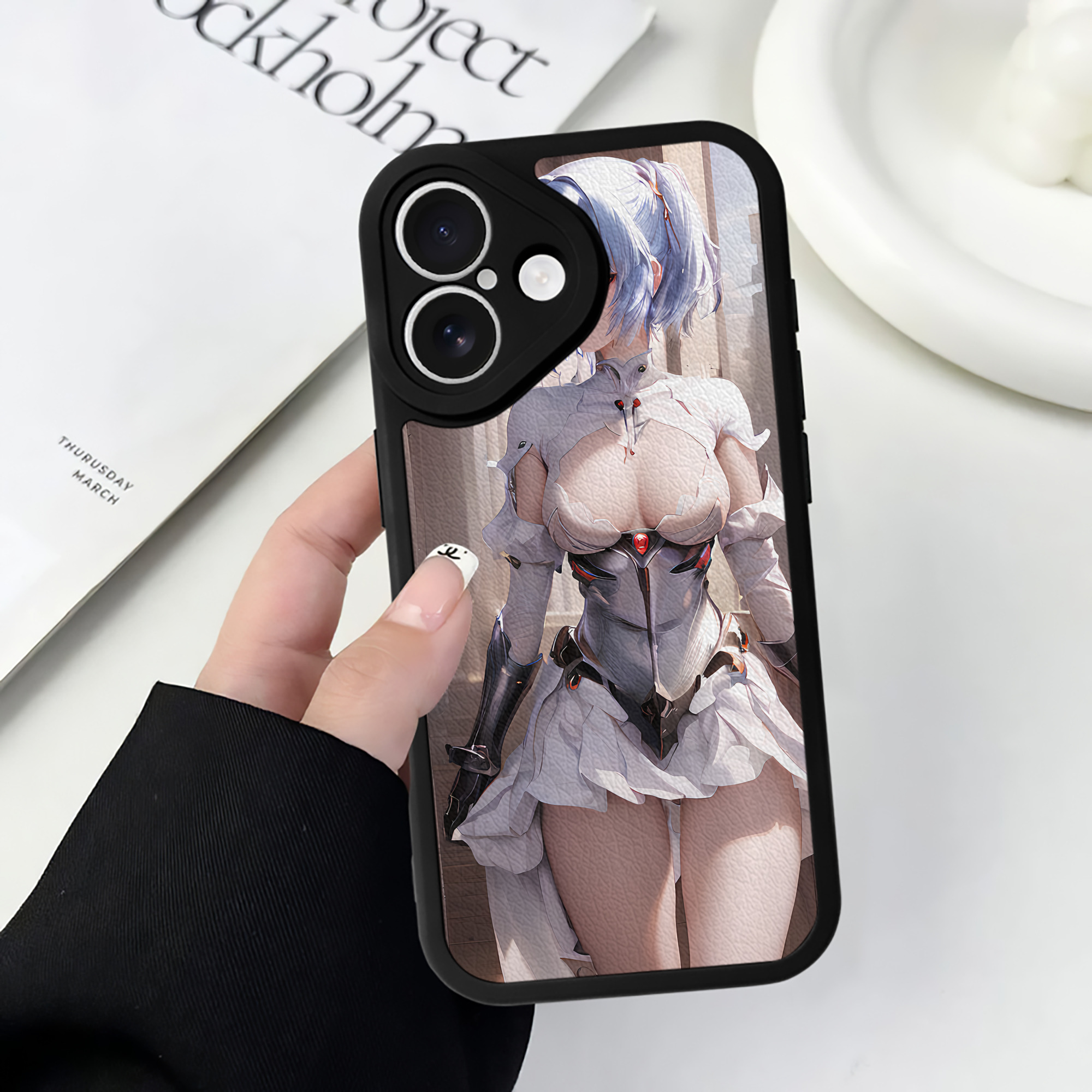 （画像用） EVA 新世紀エヴァンゲリオン 【iPhone 16シリーズ対応】シリコンスマホケース（レザー調） 材質：シリコン